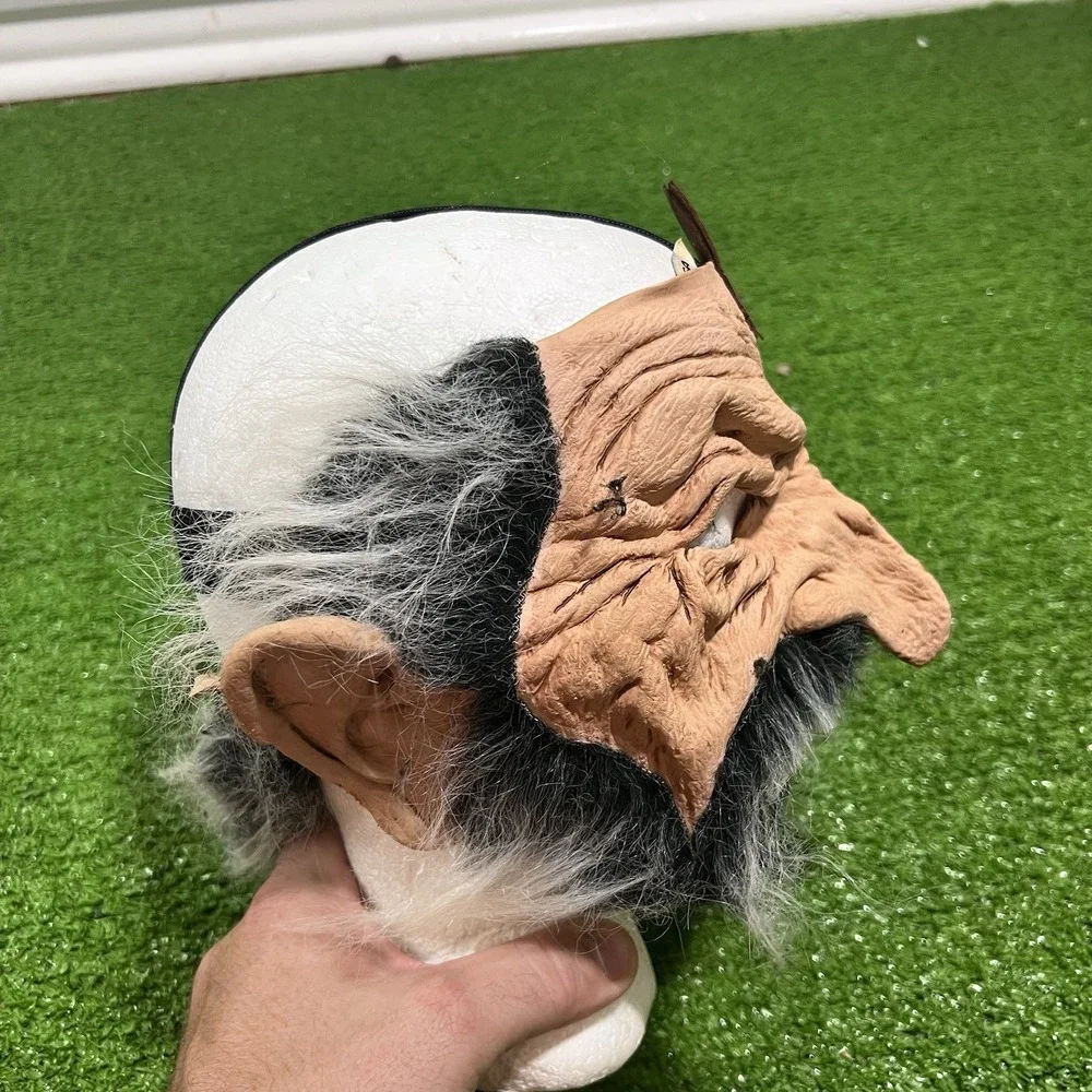 vintage halloween mask Y2k Scary Old Man Wizard Be‎ Something Studio USA Made